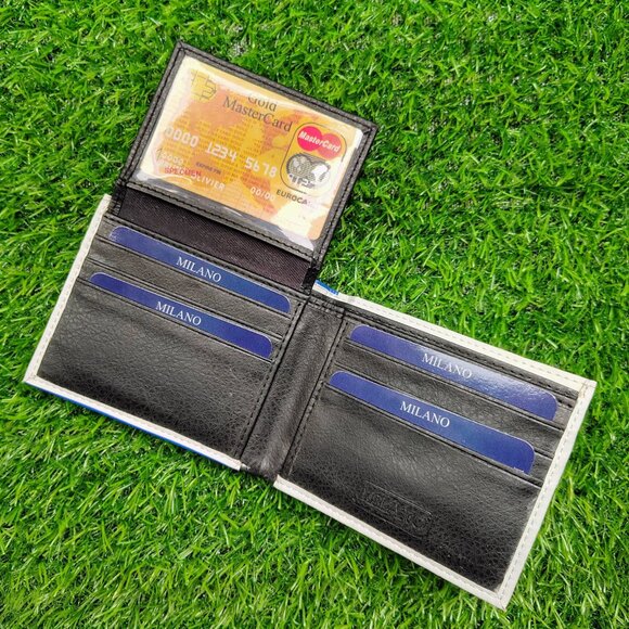 Printed Bifold Leather Wallet for Men with Gift Box - Picture 2 of 6